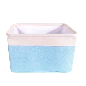 Organizador de Ropa, Cesta de Almacenamiento de Tela, Rectangular, Gris Marrón, Lino, Caja de Almacenamiento Portátil para Armario - Product Image 4