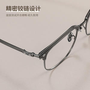 Monturas de titanio puro ultraligeras de medio aro para hombre CH5530 Danyang Optical Eyewear - Product Image 5