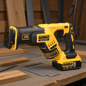 DeWalt เลื่อยไร้สาย18V พร้อมแบตเตอรี่5 ah สำหรับตัดไม้โลหะ - Product Image 3