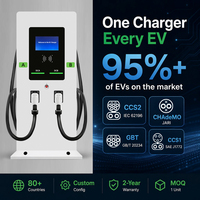 Cargador Rápido DC Deedian de 60kw 80kw 120kW, Estación de Carga para Vehículos Eléctricos de Montaje en Suelo, CCS2 GBT OCPP1.6J, Gestión de Cables, Fleet Depot, OEM, ODM
