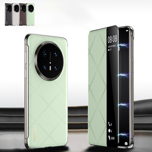 Funda de cuero con tapa de Pu Smart View de lujo para Huawei <span class=keywords><strong>Mate</strong></span> 70 60 <span class=keywords><strong>Pro</strong></span> + RS / 70 60 <span class=keywords><strong>Pro</strong></span> Smart Sleep Window <span class=keywords><strong>Book</strong></span> Protection Cover - Product Image 1