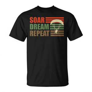 Camiseta Paramotor Glider Soar Dream Repeat, Ropa para Aventuras de Parapente - Product Image 2