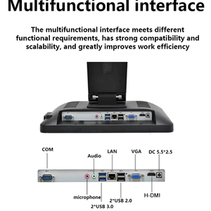 11.6 15.6 inch màn hình cảm ứng kép All-in-One POS Máy tính để bàn Hệ thống thanh toán với phần mềm POS Tiền mặt đăng ký máy - Product Image 5