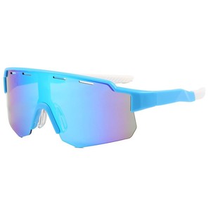 Lunettes de soleil de cyclisme à monture rose, polarisées, protection UV400, pour sports de plein air, grande taille pour femmes - Product Image 2