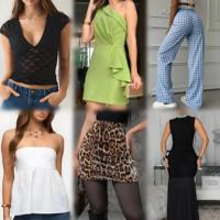 Pakaian Wanita Campuran Harga Murah, Fashion Musim Panas, Gaun Kasual, Kaos, Celana, Atasan, Grosir, Stok Clearance