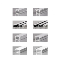Profils d'extrusion linéaires en alliage d'aluminium KC Direct Sale avec finition anodisée et diffuseur pour bande LED