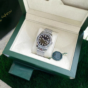 Jam tangan besi tahan karat penunjuk keramik antiair kustom jam tangan uniseks mekanis otomatis safir tangan bercahaya - Product Image 3
