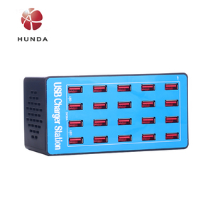 Venta al por mayor Universal 20 puertos USB estación de carga 10/20/30/40/50 Multi-Puerto cargador rápido 100W USB hub cargador estación de acoplamiento - Product Image 6