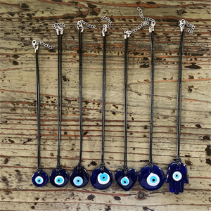 Hecho a mano Nazar turco azul mal de ojo colgante tradicional adorno colgante de pared y coche/hogar/jardín/llavero Protector regalo de la suerte - Product Image 4