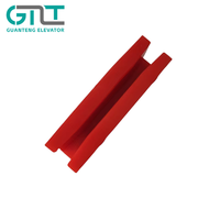 Douille de guidage rouge L10 DX3, insert de patin de guidage coulissant 100*10/16 1005, patin de rail de cabine d'ascenseur, pièces de rechange