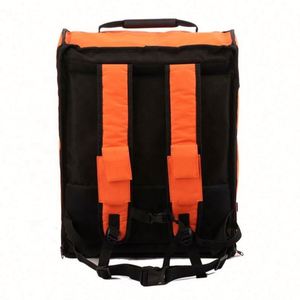 Insulated Pizza Delivery <b>Backpack</b> PE Foam Aluminium Foil Tarpaulin PVC 600D 40x40x50cm Black/Pantone Colors Custom Food Grade - Product Image 4