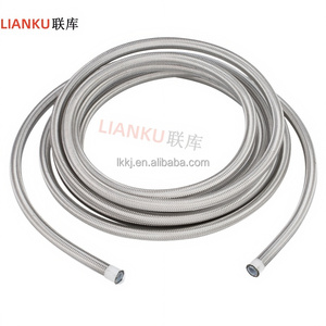Tuyau de carburant antistatique haute pression, flexible, durable, en acier inoxydable tressé, doublé de PTFE, pour système de carburant automobile, National - Product Image 3
