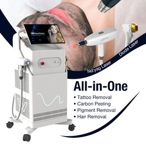 Macchina Professionale 2 in 1 per Rimozione Peli e Tatuaggi con Laser a Diodi ND Yag da 3500W per Cliniche Estetiche - Product Image 1