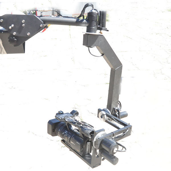 Aluminum Alloy Camera Jib Crane with Pan Tilt Roll Head for DSLR and Broadcast Cameras