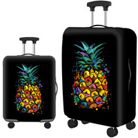 Housse de valise de protection personnalisée de haute qualité en gros, motif géométrique, housse de valise élastique avec fermeture éclair de protection
