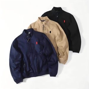 Chaqueta de Invierno Impermeable con Capucha para Hombre, Estilo Old Money, Cuello Alto, 100% Algodón, para Administrativos y Profesionales - Product Image 1