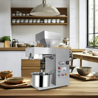 Nouvelle presse à huile semi-automatique T15 en acier inoxydable pour pressage à froid et à chaud, capacité 20 kg/h, production d'huile comestible, arachide, sésame