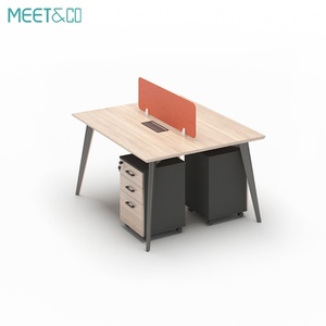 Modern Modular Wooden Office Furniture Workstation Working 2 4 6 8 Person Seater Office <b>Work</b> <b>Station</b> Desk Table for Employee - Product Image 3