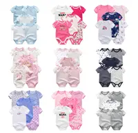 5 pcs/lots 30 דגמים שונים חדש הגעה קצר שרוול תינוק בגדי romper סרבל תינוקות