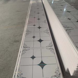 Panel <span class=keywords><strong>de</strong></span> techo <span class=keywords><strong>de</strong></span> <span class=keywords><strong>PVC</strong></span> brillante blanco puro <span class=keywords><strong>de</strong></span> 595 cm, lámina <span class=keywords><strong>de</strong></span> estampado en caliente <span class=keywords><strong>de</strong></span> 25 cm x 30 cm, <span class=keywords><strong>color</strong></span> <span class=keywords><strong>madera</strong></span>, impermeable, para interiores. - Product Image 1