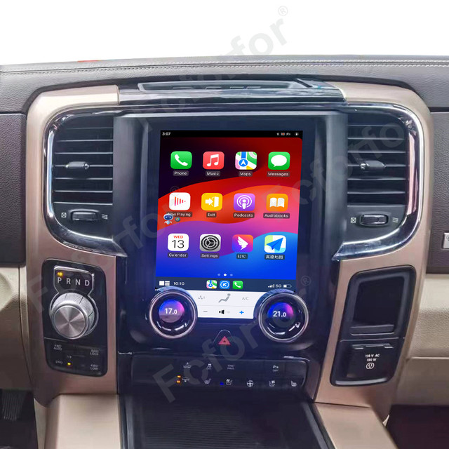 9.7 Inch Android 10 Car Radio for Dodge Ram 2013-2018 Dual Knob Car GPS Navigation Carplay Unit