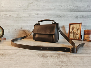 Personalized <b>Small</b> <b>Leather</b> Crossbody Bag for Women Handmade <b>Purse</b> Cute Shoulder Handbag Stylish Gift for Her - Product Image 1