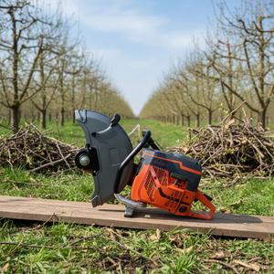 เลื่อยตัดกิ่งไม้ 5.8 กิโลวัตต์ ใช้เชื้อเพลิงเบนซิน ใบมีด 400 มม. สำหรับตัดแต่งกิ่งไม้ในสวนผลไม้และฟาร์มเกษตร ตัดโลหะ/ไม้ - Product Image 1