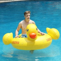 2019 vente chaude nouvelle conception personnalisée canard jaune gonflable motorisé flotte pour des adultes