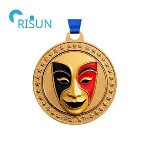 Medallas <span class=keywords><strong>de</strong></span> Esmalte Personalizadas para Clubes <span class=keywords><strong>de</strong></span> Teatro, Medalla <span class=keywords><strong>de</strong></span> Corona, Premios <span class=keywords><strong>de</strong></span> Teatro, Medallón para Actores y Intérpretes - Product Image 6