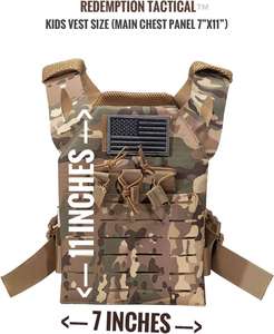Gilet tactique ergonomique avec bretelles réglables, poches extensibles, maille ventilée pour une utilisation prolongée en extérieur - Product Image 4