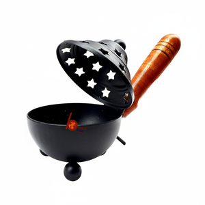 กระถางธูปสไตล์อาหรับหรูหราสำหรับตกแต่งบ้านที่ใส่ธูปโลหะสีทอง - Product Image 1