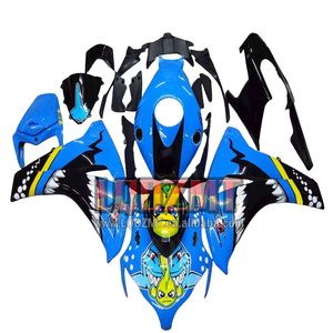Corps d'injection bleu requin pour HONDA <span class=keywords><strong>CBR</strong></span> <span class=keywords><strong>1000</strong></span> CBR1000 RR CC 1000RR <span class=keywords><strong>08</strong></span> 09 10 11 111LQ.0 CBR1000RR 2008 2009 2010 2011 Carénage - Product Image 1