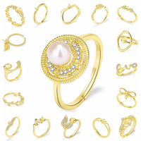 S925 Sterling Silber verstellbare Ringe in stellung Basis Blank Pearl Holder DIY für Schmuck ring Herstellung von Zubehör Befunde