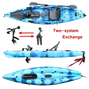 High Quality 4 Pcs Handles Fishing Kayak 12ft Motor Kayak Rowing Boat With 1 Pc Swivei Fishing <b>Rod</b> <b>Holder</b> - Product Image 3