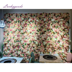 Guirnalda Floral Artificial para Escenario de Boda LFB1372, Arreglo Floral de Boda Hecho a Mano en Blanco y <span class=keywords><strong>Rosa</strong></span>, Largo para Decoración de Mesa - Product Image 3