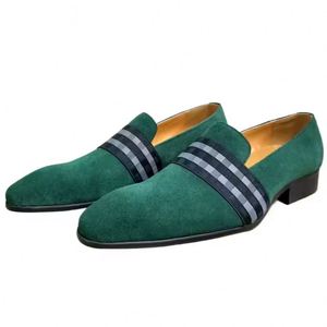 Fall Wholesale Men's Formal Dress <b>Shoes</b> Slip-On Height Increasing <b>Waterproof</b> Anti-slip Casual Gentlemanly Office Career Wedding - Product Image 4