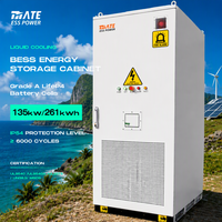 Système BESS refroidi par liquide MATE 135KW 261KWH, armoire de batterie au lithium avec alimentation de secours en îlot à haute efficacité certifiée UL