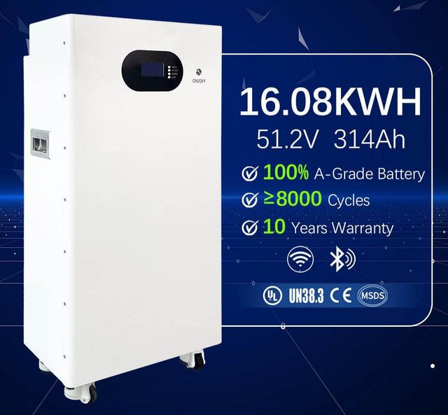 48V 15kWh Lithium Battery Solar Energy System Stackable Whole House Solar Mounting for Home Energy Storage