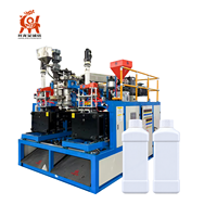Machine de moulage par extrusion semi-automatique pour la fabrication de bouteilles de détergent en HDPE de 1L et 2L
