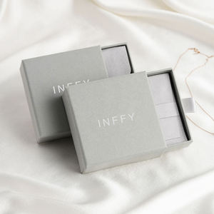 Custom Logo Embossed Rigid Jewelry Packaging <b>Boxes</b> Magnetic Closure White Specialty Paper Luxury Gift <b>Boxes</b> for <b>Rings</b> Earrings - Product Image 6