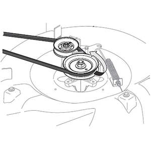 Courroie de plateau de tondeuse pour MTD Cub Cadet 954-05001 754-05001 30 "pour CC30 CC30H Craftsman R1000 Troy Blt TB30 TB30B 1/2" X 43.5" - Product Image 5