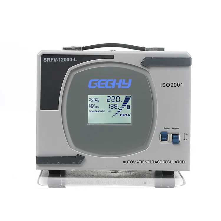 家庭用リレー制御自動電圧レギュレータースタビライザーSRFII-12000VA単相ACLEDディスプレイ売れ筋商品