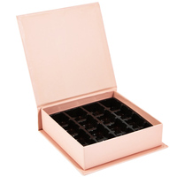 Boîte de chocolat cadeau truffe pralines belges biodégradable, cajas Para boîte de chocolat Offre Spéciale planche grise alimentaire de luxe