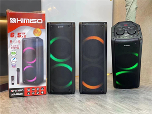 Loa Kép 6.5Inch Loa Di Động Ngoài Trời KIMISO QS-8601 Hệ Thống Loa <span class=keywords><strong>DJ</strong></span> Loa Siêu Trầm Hộp Âm Thanh Với Đèn LED - Product Image 6