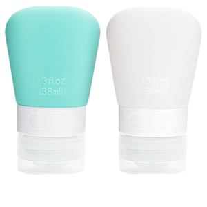 Mini bouteilles de voyage en silicone, étanches, rechargeables, tubes compressibles, sans BPA, qualité alimentaire, logo personnalisé, OEM - Product Image 1
