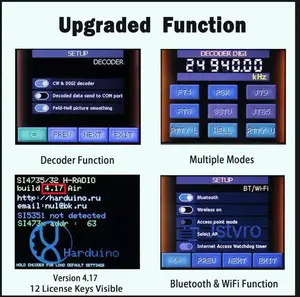 4.2 펌웨어 2024 업그레이드 2 세대 ATS25 최대 디코더 II + 공식 활성화 코드 전체 범위 라디오 수신기 - Product Image 6