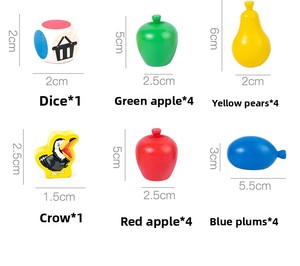 Jeu - Jouet éducatif en bois pour développer la capacité de préhension et la reconnaissance <span class=keywords><strong>des</strong></span> couleurs/formes du bébé - Product Image 4