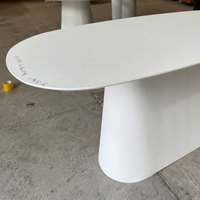 Table à manger extensible moderne ET-03 en placage de bois, gain de place pour salle à manger
