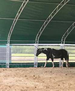 Xinli 10M Estructura de acero prefabricada Cowshed Vaca lechera Ganado Granja Cobertizo Graneros Casa de diseño - Product Image 5