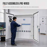 Armoire de distribution d'énergie triphasée 200A, équipement de distribution d'énergie industriel complet pour les lignes de production d'atelier